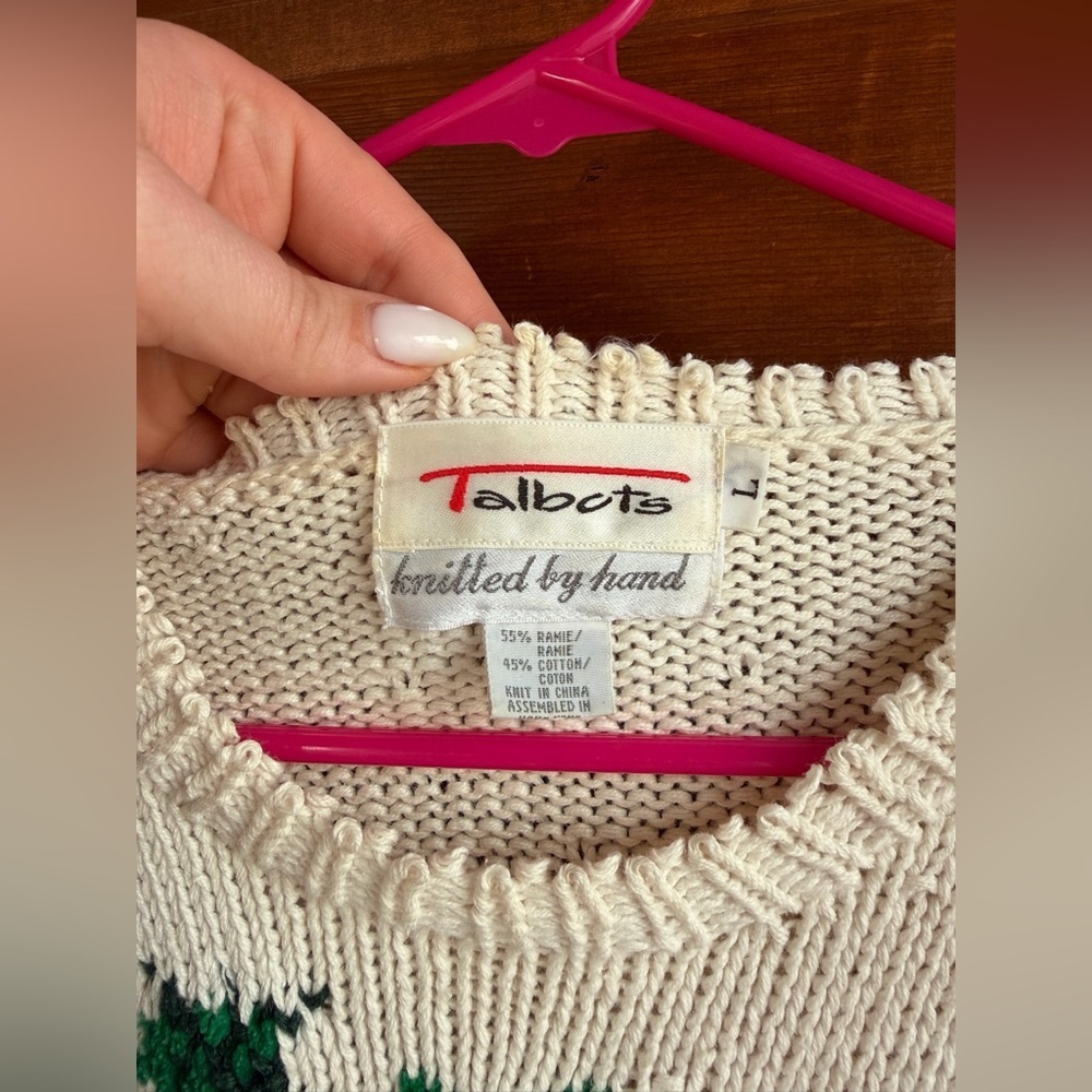 Vintage Talbots Christmas Sweater - Picture 2 of 5